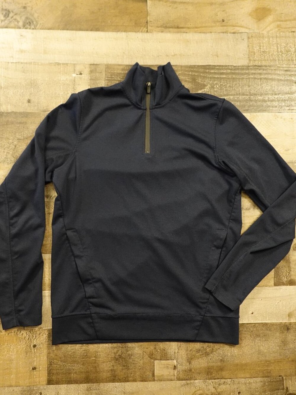 Mack Weldon Atlas Quarter Zip Pullover‎ Men’s Medium Navy Performance Stretch